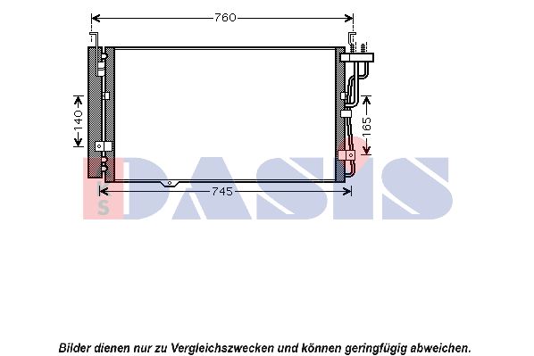 AKS DASIS Kondensators, Gaisa kond. sistēma 512019N